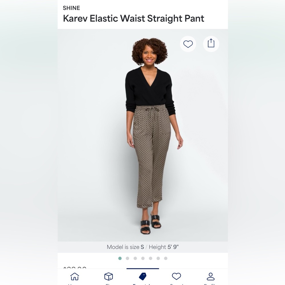 Karen Elastic Waist Straight pant